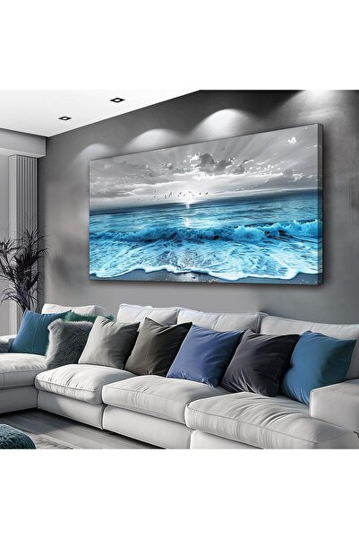 ALAYRA International لوحة فنية جدارية جميلة بإطار كبير من القماش مقاس 60×120 ...