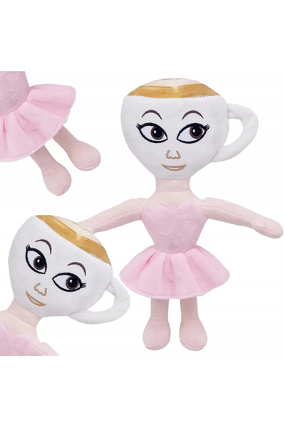 OEM Păpușă de pluș Balerina Cappuccina 45 cm – Jucărie adorabilă cu rochie roz