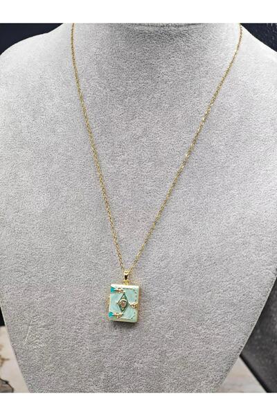 Bluw Jewelry Modern Kapaklı Sandık Desenli Çelik Kolye