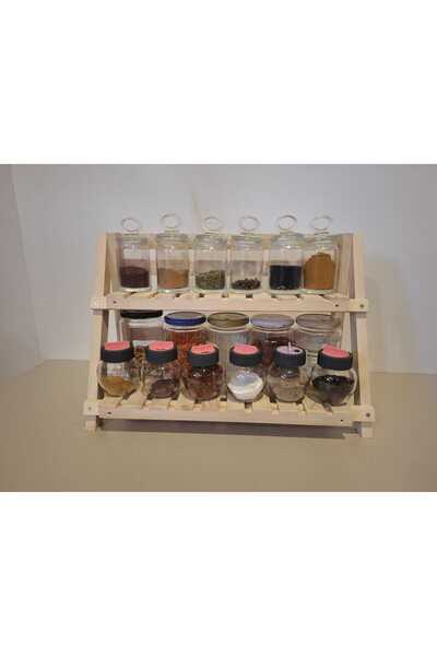 KOVANCI MARANGOZ DEDE DEKORATİF RAF DÜZENLEYİCİ BAHARATLIK