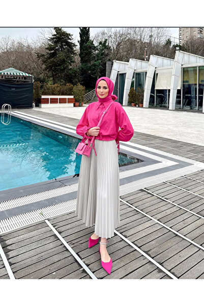 balmeda Pleated Long Hijab Skirt
