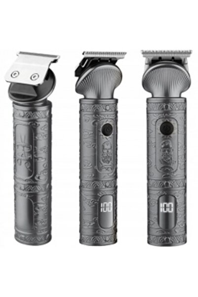 Zilan ZLN 8665 – Professional Hair Clipper, 6 Heads, 8 Cutting Levels, 170 min, Gray