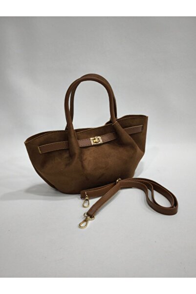 adissa collection Regal Süet - Kilit Tokalı Çapraz Askılı Süet Görünümlü Lady...