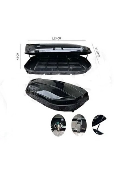 ROAL TUNİNG 450LT TABUT  Uyumlu  PORT BAGAJ(PARLAK SİYAH)