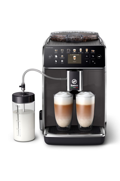 SAECO Espressor automat GranAroma SM6580/10, sistem de lapte Latte Duo, 14 ba...