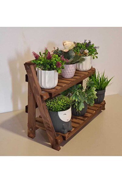KOVANCI MARANGOZ DEDE MİNİ SAKSILIK SAKSI STANDI DEKORATİF RAF