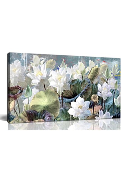 ALAYRA International لوحة فنية جدارية جميلة بإطار كبير من القماش مقاس 60×120 ...