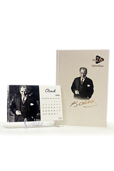 Dikkat Ajans 2026 ATATÜRK AJANDA + takvim seti
