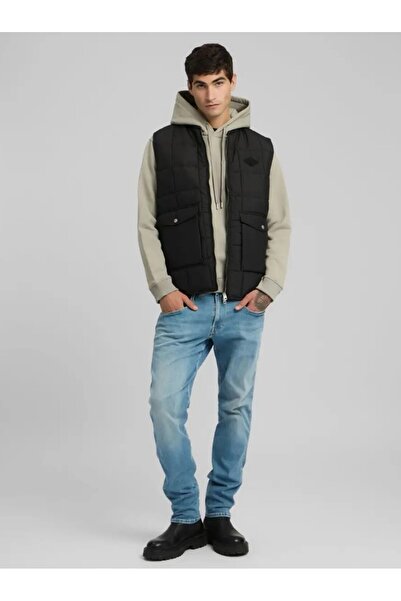 Replay Erkek Siyah Kapitone Yelek