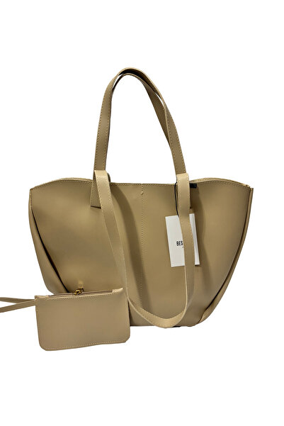 Beshora Morgan Black Matte Magnet Cover Mini Wallet Detailed Hand and Shoulder Bag