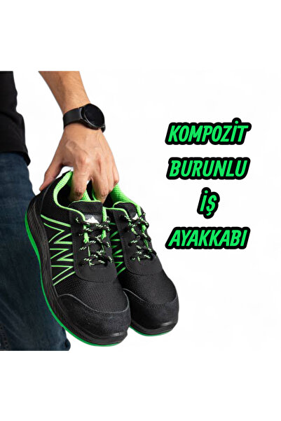 Nihomall20 Botsan KOMPOZİT BURUNLU İŞ SPOR AYAKKABI ORTOPEDİK