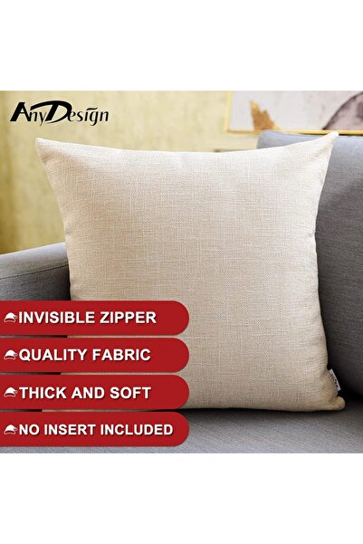 AnyDesign Christmas Pillow Covers Set of 4, 18 x 18 Inch, Red/Green (AD0604)