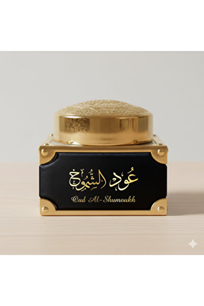 Rawaee Al Nabeel Oud Al Shomoukh, a luxurious incense with the scent of white incense and flowers, 40g, from the masterpieces of the noble