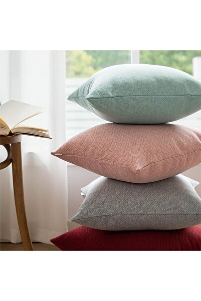 a moment Cushion Covers 45 x 45 cm Pink Textured Pack of 2