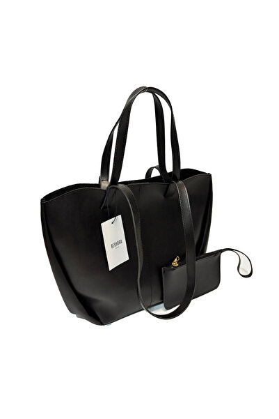 Beshora حقيبة يد وكتف صغيرة من مورغان بغطاء مغناطيسي أسود غير لامع