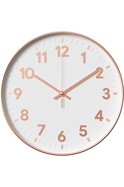 Generic Wall Clock, 12 Inch Silent Non-Ticking Battery Operated Round Wall Clock (Gold)