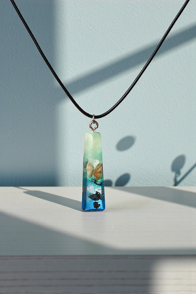 Özgüneş4c Lagün Tılsımı Epoksi Kolye