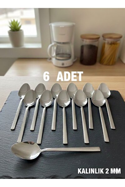 SADE YEMEK KAŞIĞI 6 ADET