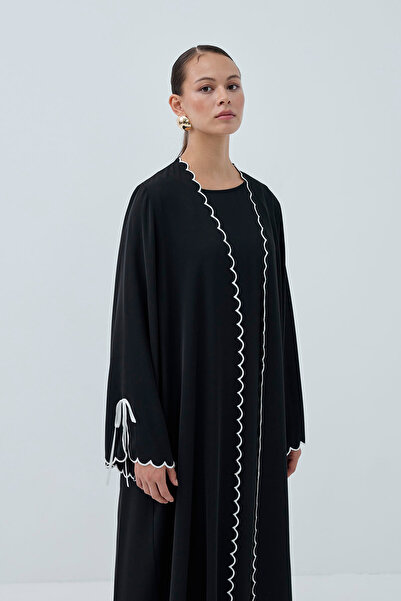 ViadelAtelier LAZER NAKIŞLI ABAYA TAKIM