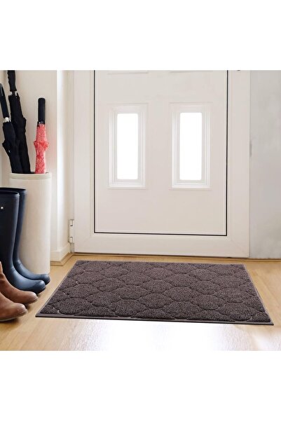 Cosyearn Large Door Mat 46 x 35 inch XL Waterproof Non-Slip (Brown)
