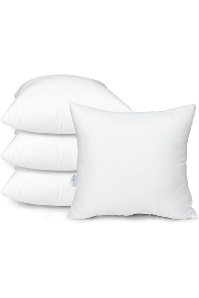 COTTON HOME Microfiber Cushion Inserts 50x50cm (Pack of 4) - White