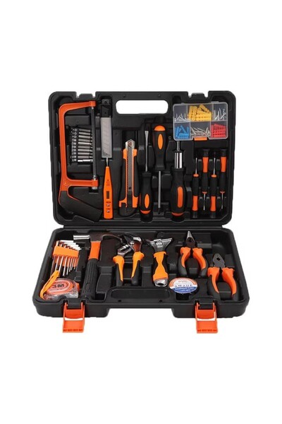 Kardett Set de scule 100 piese, profesionale, chei, ciocan, clește, bricolaj ...