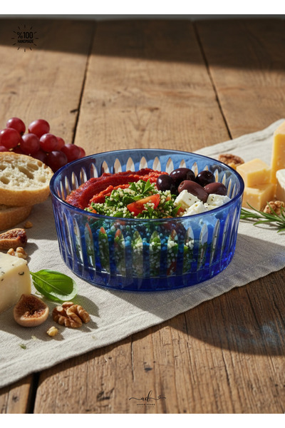 AKDEN STORE Cutting Handcrafted 19cm Medium Size Sandra Bowl