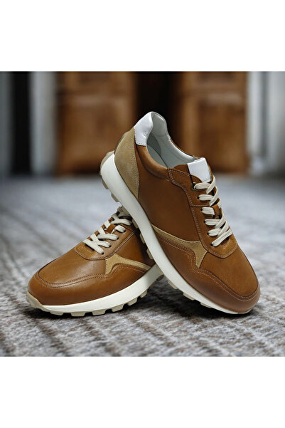 VİVA SHOES 100% Genuine Leather Eva Sole Sneaker Men's Shoes
