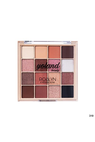 YOLAND BEAUTY باليت 16 لون من ظلال العيون الفاخرة درجة روسلين 319 من يولاند بيوتي