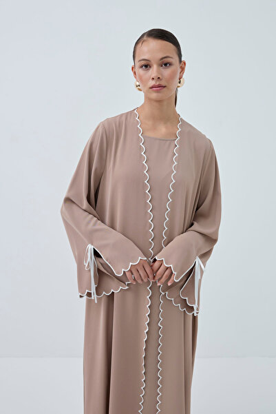 ViadelAtelier LAZER NAKIŞLI ABAYA TAKIM