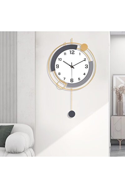 Generic Large Wall Clock with Pendulum Silent Quartz, Battery Operated 16x25.6 inch