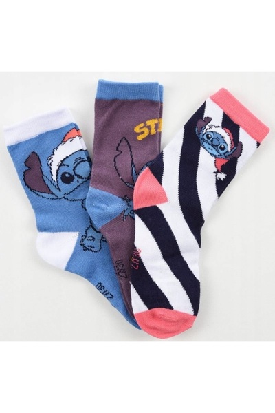 Lilo & Stitch Gift set of 3 pairs of Christmas socks