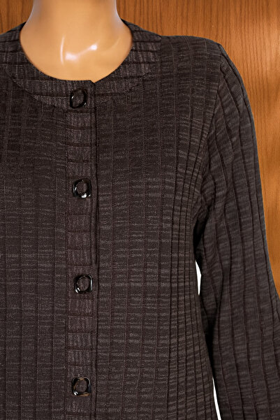 HESNA Women's Nurel Plus Size Winter Square Snap Coat