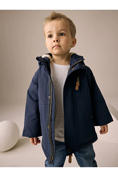 Next Baby Lacivert Su Geçirmez Borg Astarlı Parka