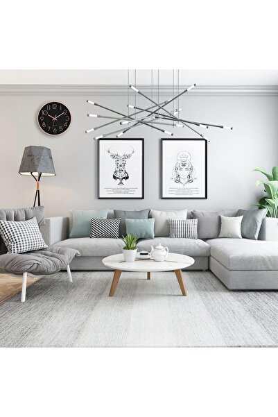 AZONEE ساعة حائط صامتة مقاس 12 بوصة، باللونين الذهبي الوردي والأسود، كبيرة وسهلة القراءة