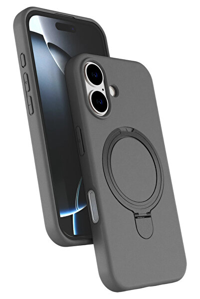 NewFace Nrzsnt Apple iPhone 17 Regal Magsafe Stand Cover - (05846) Titan Gray