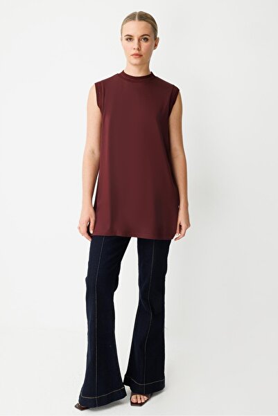 Ghisa Ribbed Sleeveless Tunic with Glitter