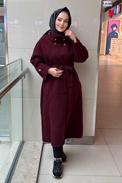 Ghisa Belted Coat with Epaulet Detail on the Sleeves