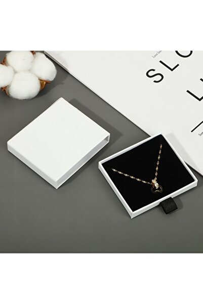 X SPRING Jewelry Gift Boxes, 2 PCS Cardboard Boxes with Black Sponge Insert