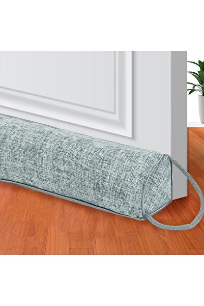 LENND مانع تيار هواء أسفل الباب بوزن 90 سم - مانع تيار هواء مثلث الشكل (رمادي)