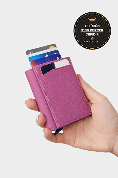 clawleather Genuine Leather Mechanism Wallet