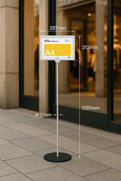 Grand City Media A4 Acrylic Display Stand