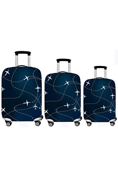 Smart Travel 3lü Set Büyük Orta Kabin Boy Valiz Bavul Koruyucu Kılıfı