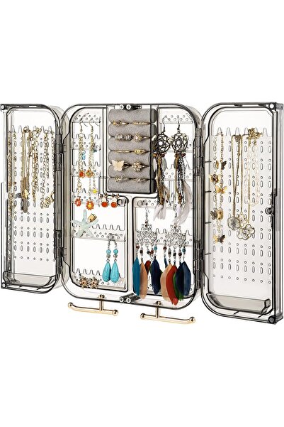 SUPVOX منظم مجوهرات مثبت على الحائط من HASTHIP - صندوق تخزين أكريليك شفاف مقا...