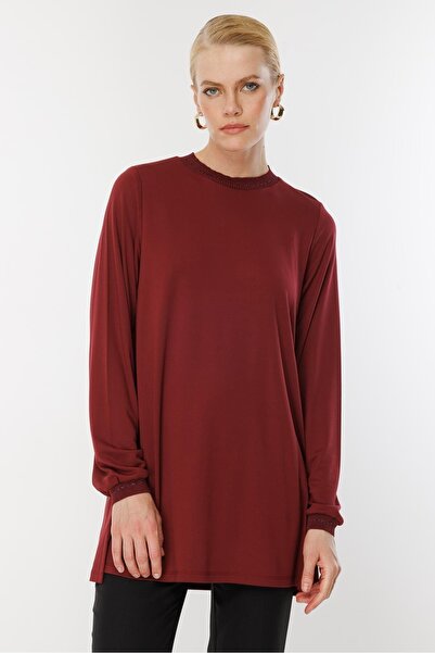 Ghisa Long Sleeve Tunik with Ribbons Glitter