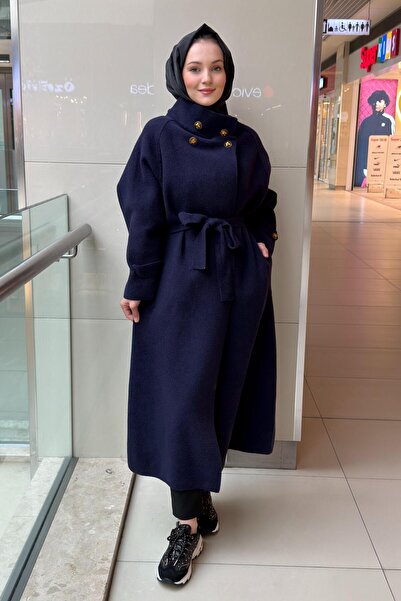 Ghisa Belted Coat with Epaulet Detail on the Sleeves