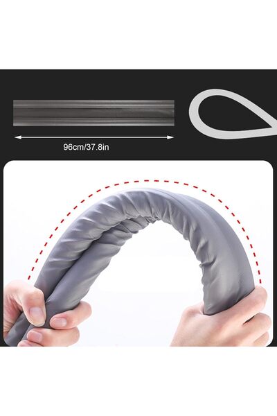 fitto Under Door Draft Stopper – Adjustable Grey & Black Door Seal for Energy Efficiency & Noise R