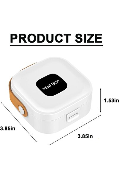 Generic Jewellery Organizer Box Travel (White) - Portable Mini Ring Case