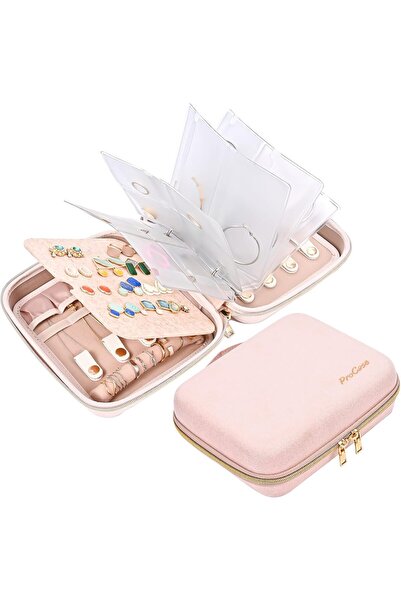 PROCASE Medium Travel Jewelry Organizer Case - Pink