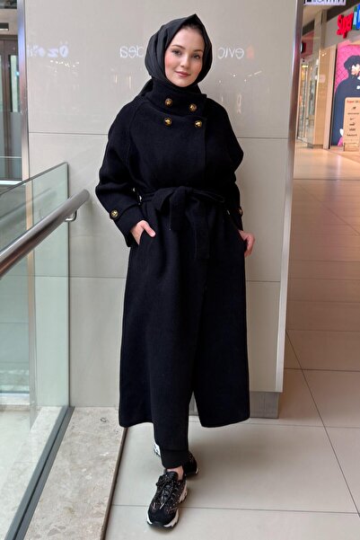 Ghisa Belted Coat with Epaulet Detail on the Sleeves
